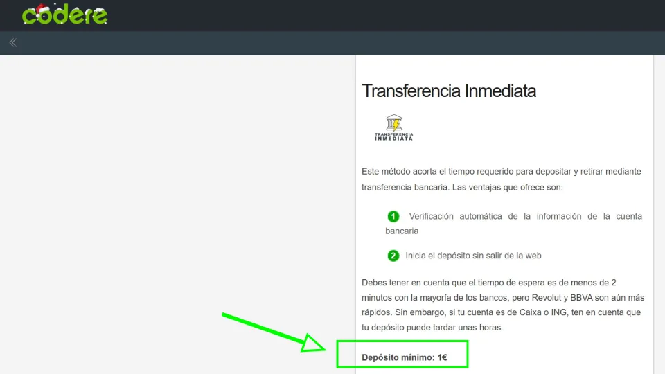 casino deposito minimo 3 euros
