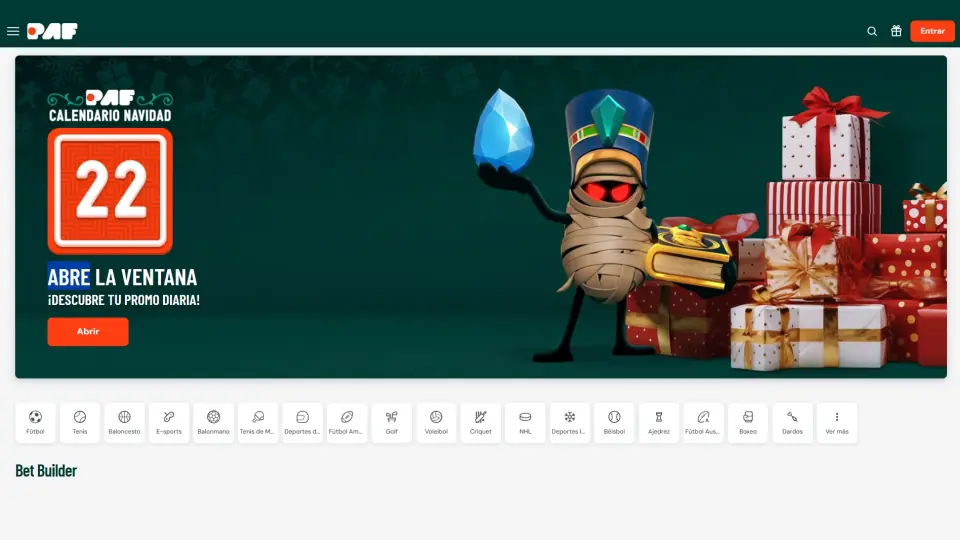 Página Principal de Paf